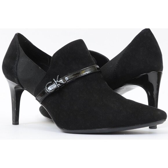 Calvin Klein Jaclyn Women's Size 10 Fabric Shootie Bootie Career Business Heels - Picture 1 of 8
